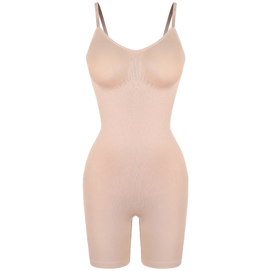 New Bodysuit Shapewear Women Tank Top Tummy Control Full Body Shaper anti Chafing Shorts Slimming Waist Trainer Butt Lifter